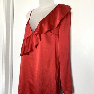 Lovers + Friends Asymmetrical Ruffle Mini Dress